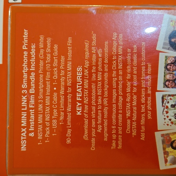 Fujifilm Instax Mini Link 3 Smartphone Printer - Picture 4 of 4